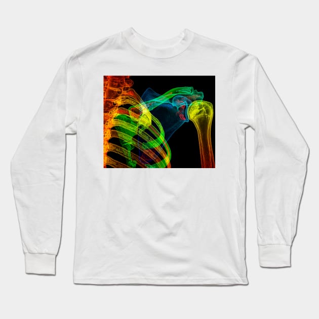 Normal shoulder, 3D CT scan (C029/5201) Long Sleeve T-Shirt by SciencePhoto
